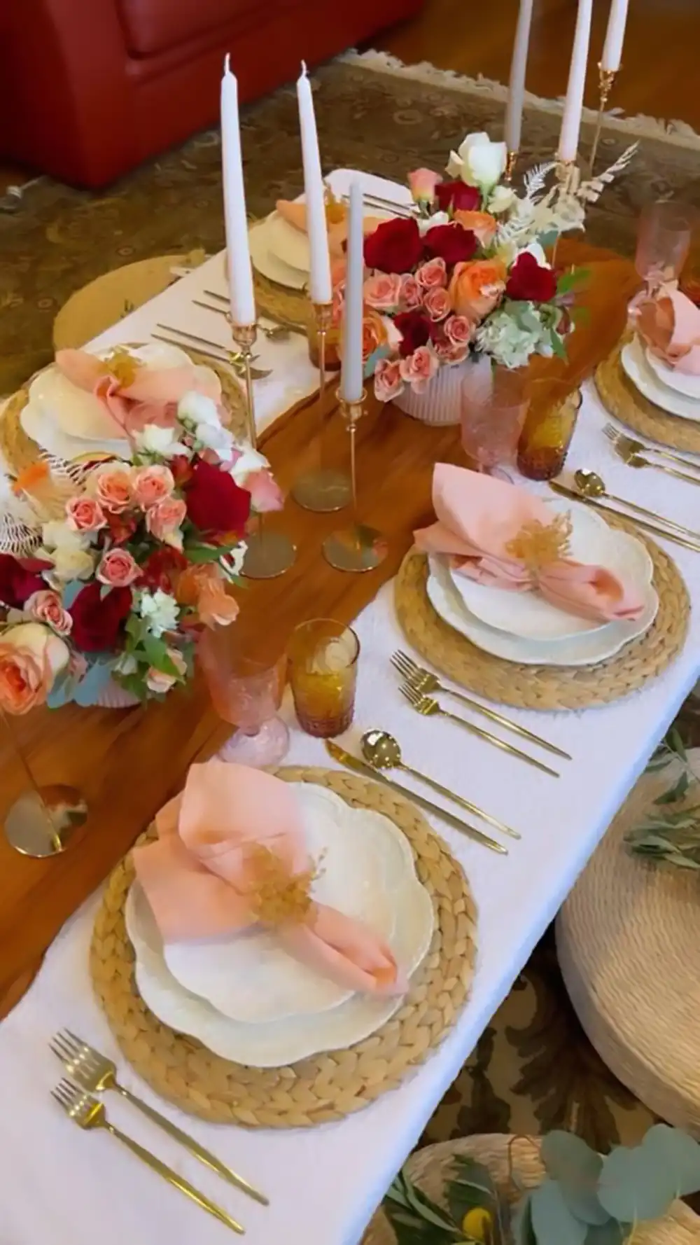 چیدمان میز غذاخوری عروس