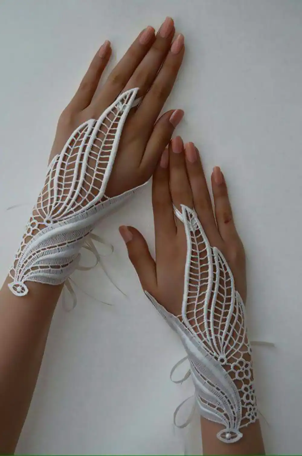دستکش عروس توری