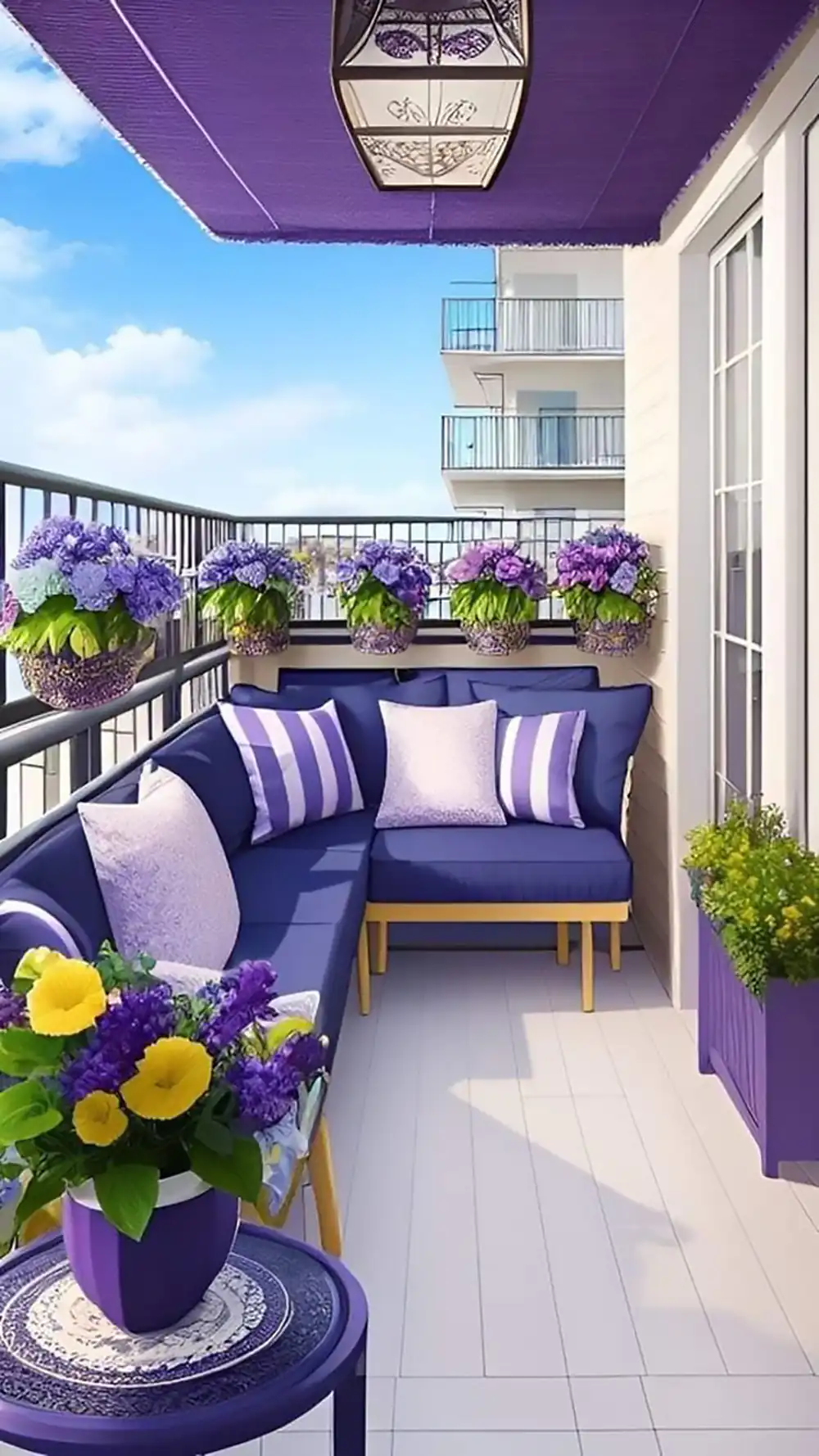 دکور زیبا برای بالکن