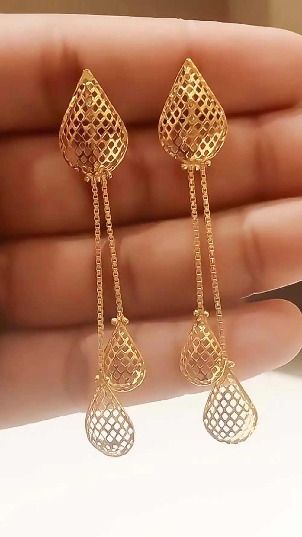جدیدترین مدل گوشواره آویز طلا
