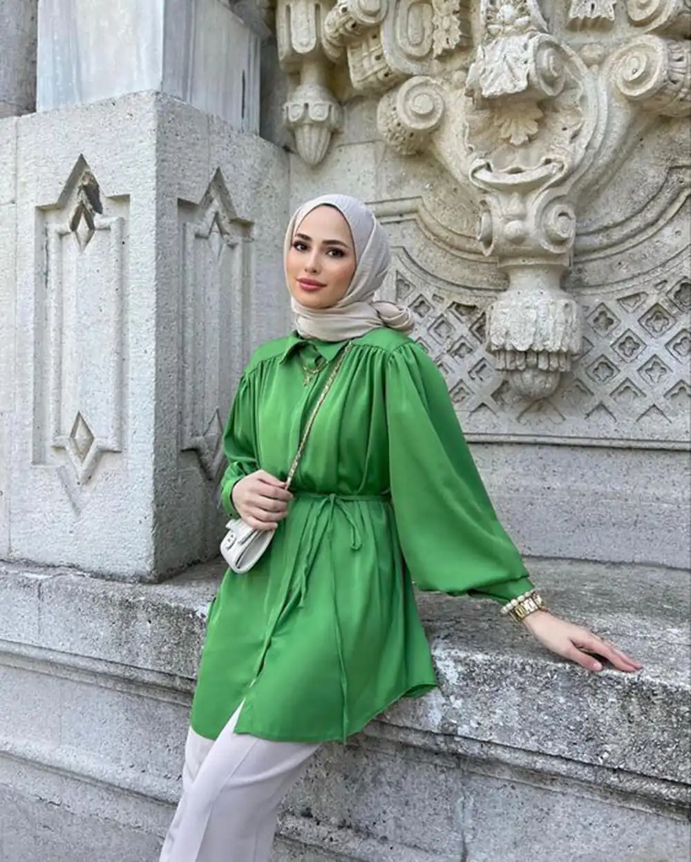 مدل مانتو کمربند دار