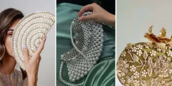 کیف دستی فانتزی مرواریدی خاص و لاکچری از ژورنالهای خارجی