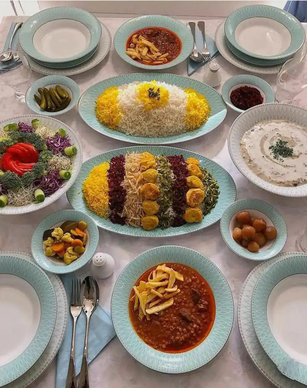 میز شام ایرانی
