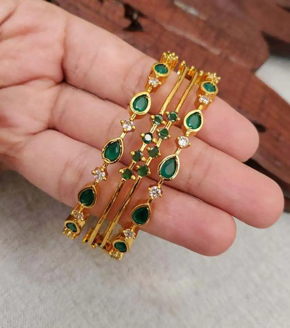 مدل النگو طلا نگین دار