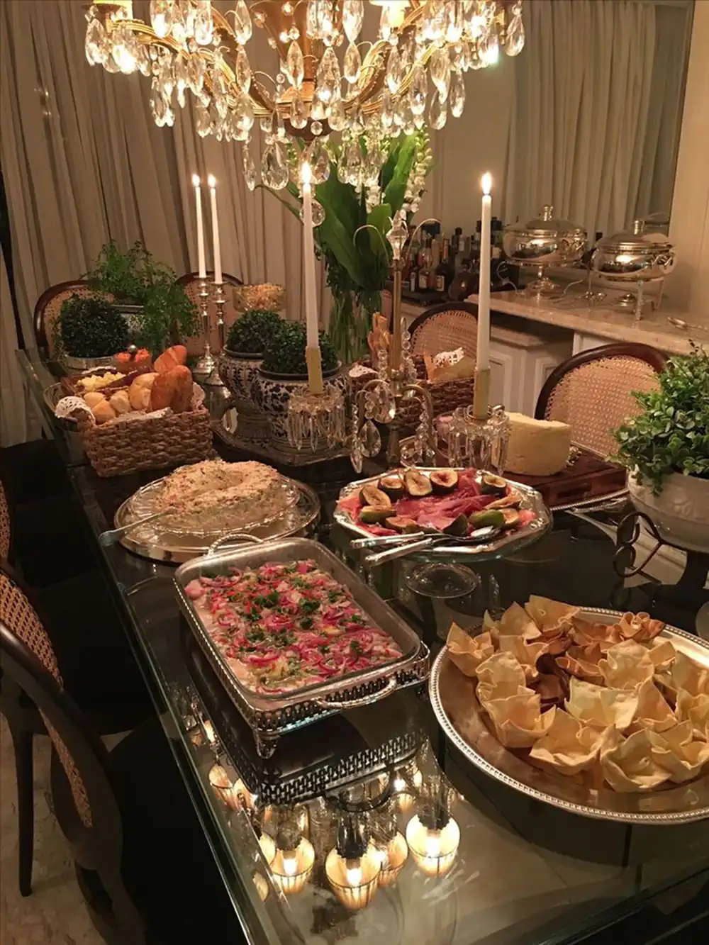مدل چیدمان میز شام