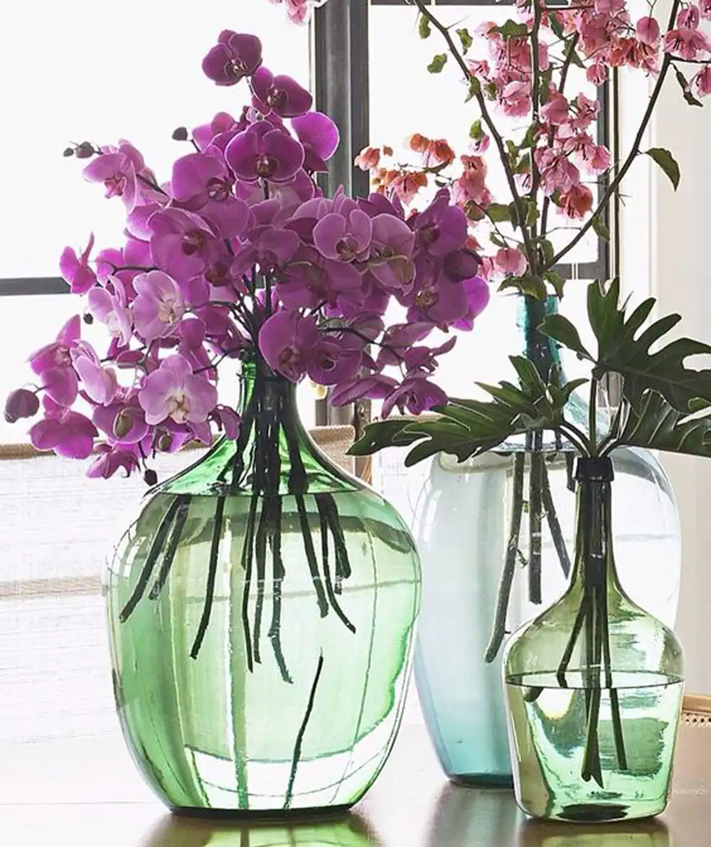 مدل گلدان شیشه ای