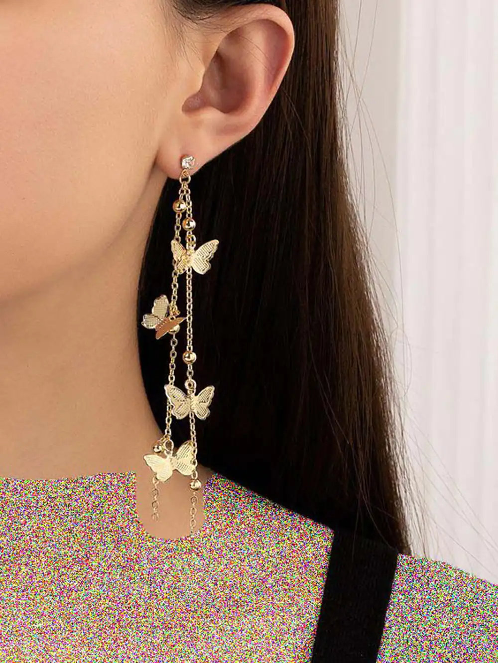مدل گوشواره طلا پروانه ای