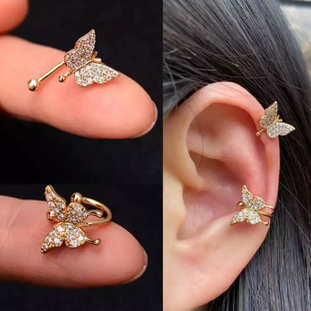 مدل گوشواره طلا پروانه ای