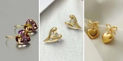 مدل گوشواره طلا قلب گلچین زیباترین مدل های پینترستی