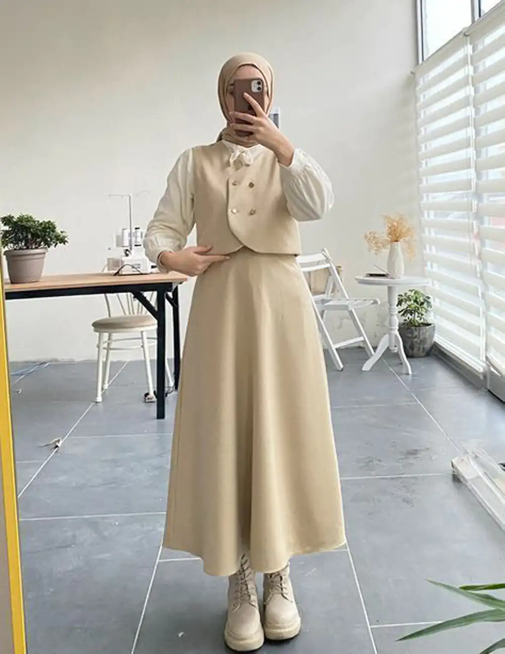 مدل جلیقه با دامن