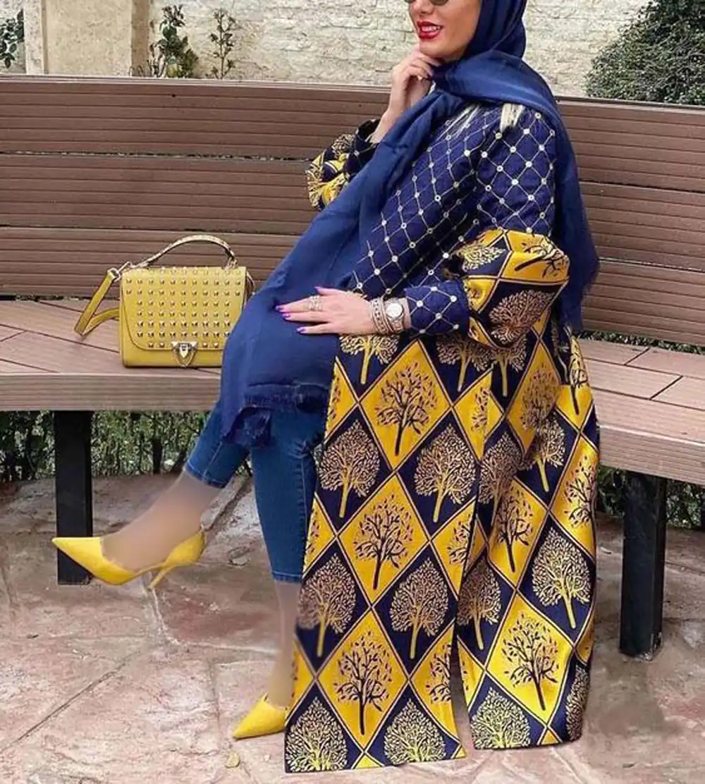 مدل مانتو عبایی مجلسی