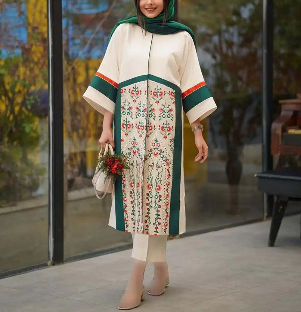 مدل مانتو گلدوزی مزونی
