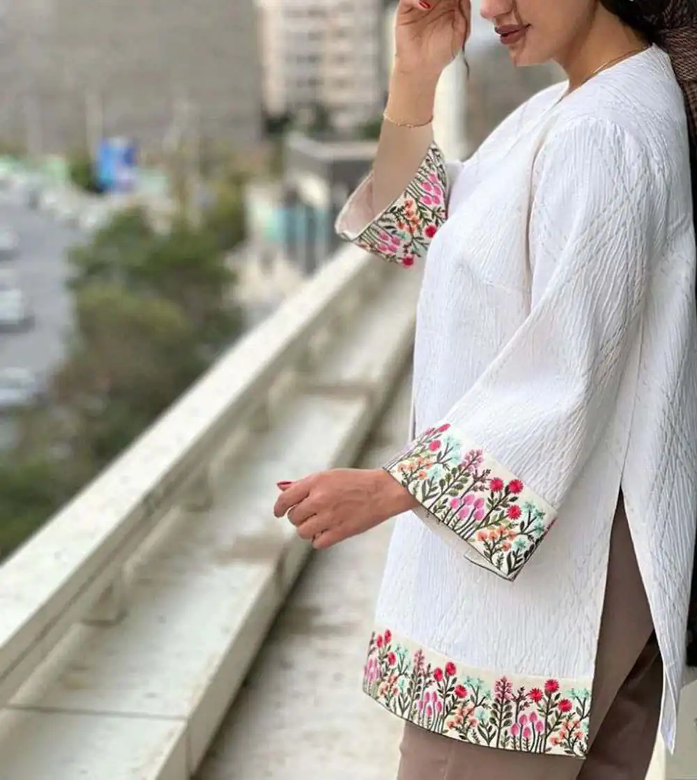 مدل مانتو گلدوزی مزونی