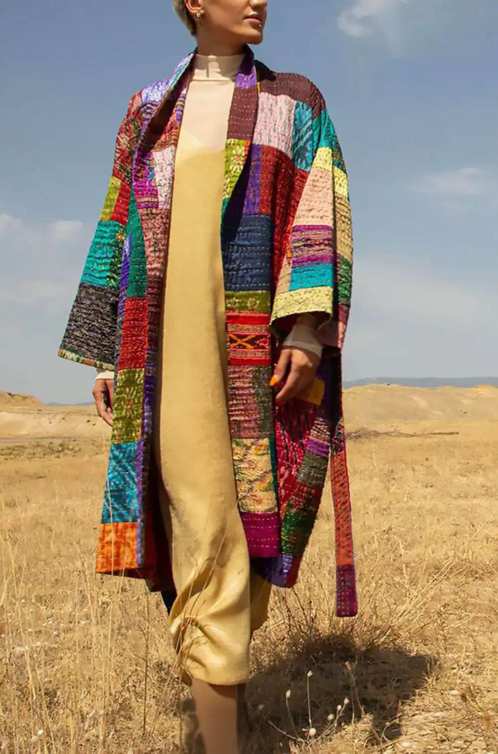 مدل مانتو تکه دوزی سنتی ترند