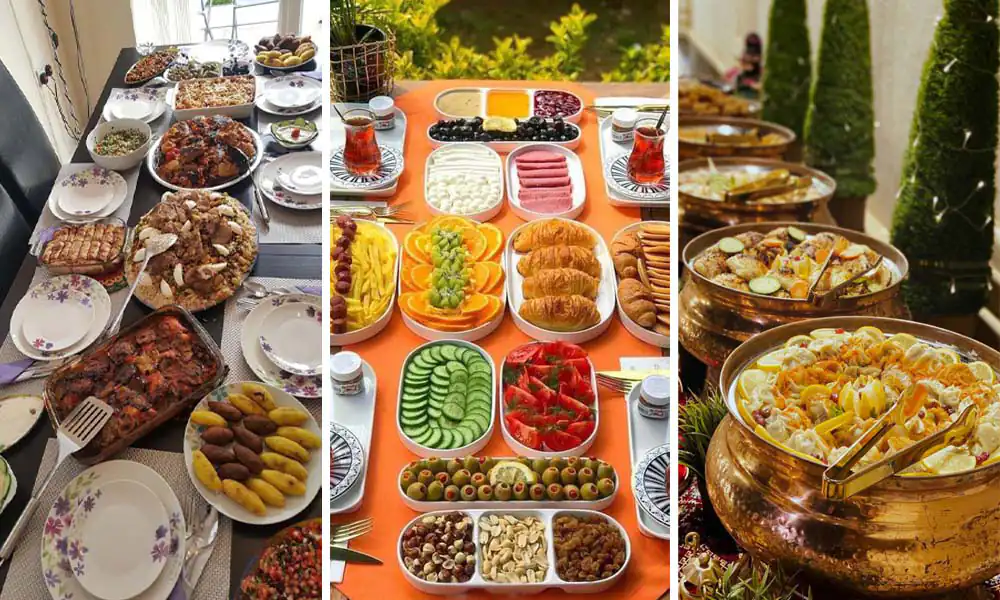سفره آرایی برای مهمانی