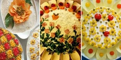 تزئین سالاد الویه با چیپس و ایده های ناب پینترستی برای کدبانو