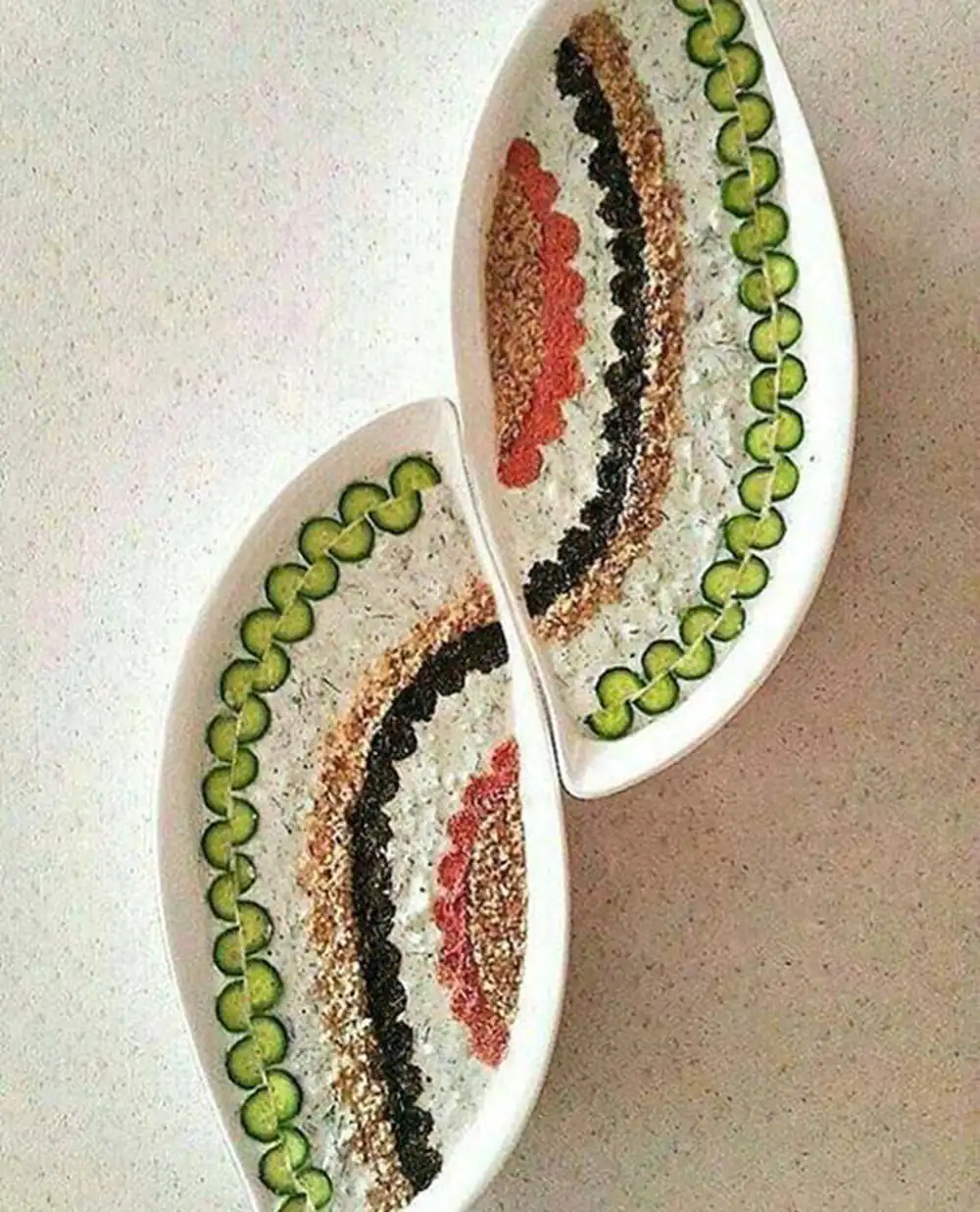 تزئین ماست مجلسی