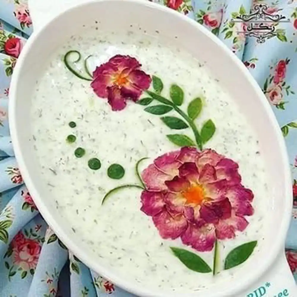 تزئین ماست مجلسی