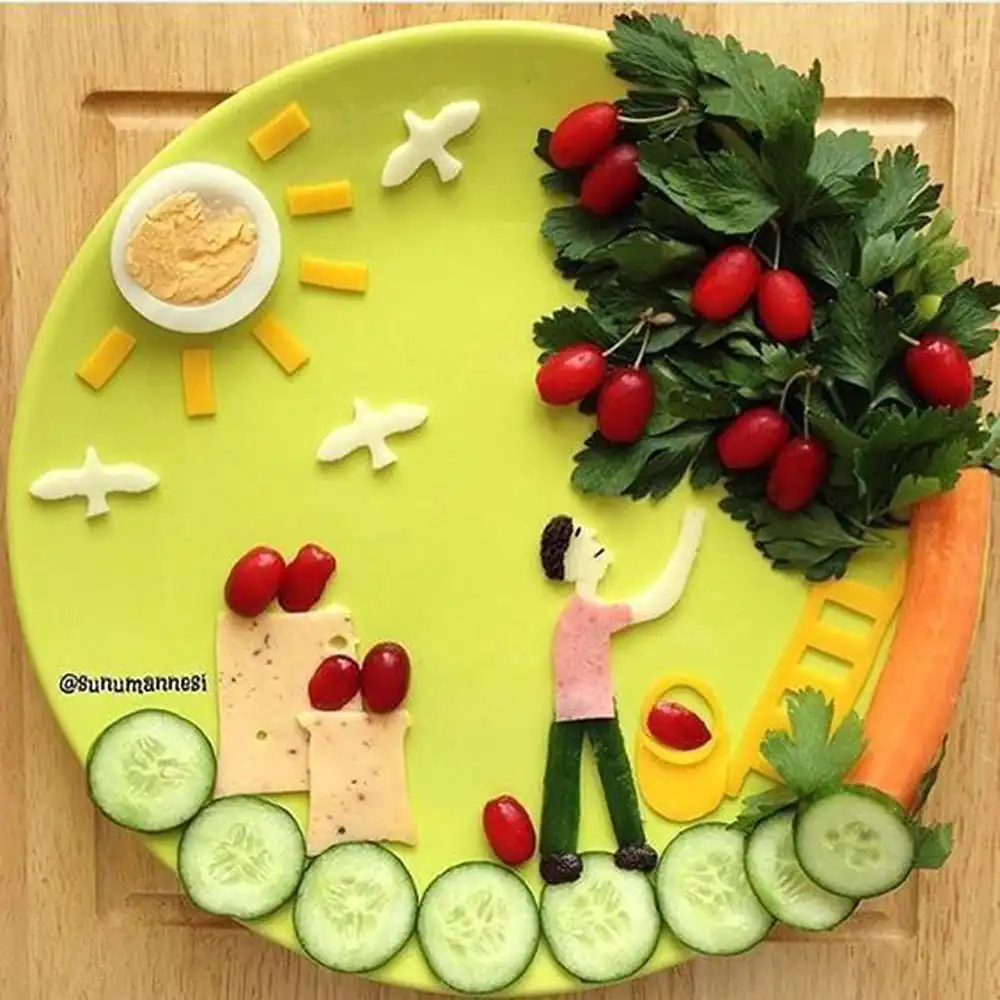 تزیین صبحانه برای مدرسه