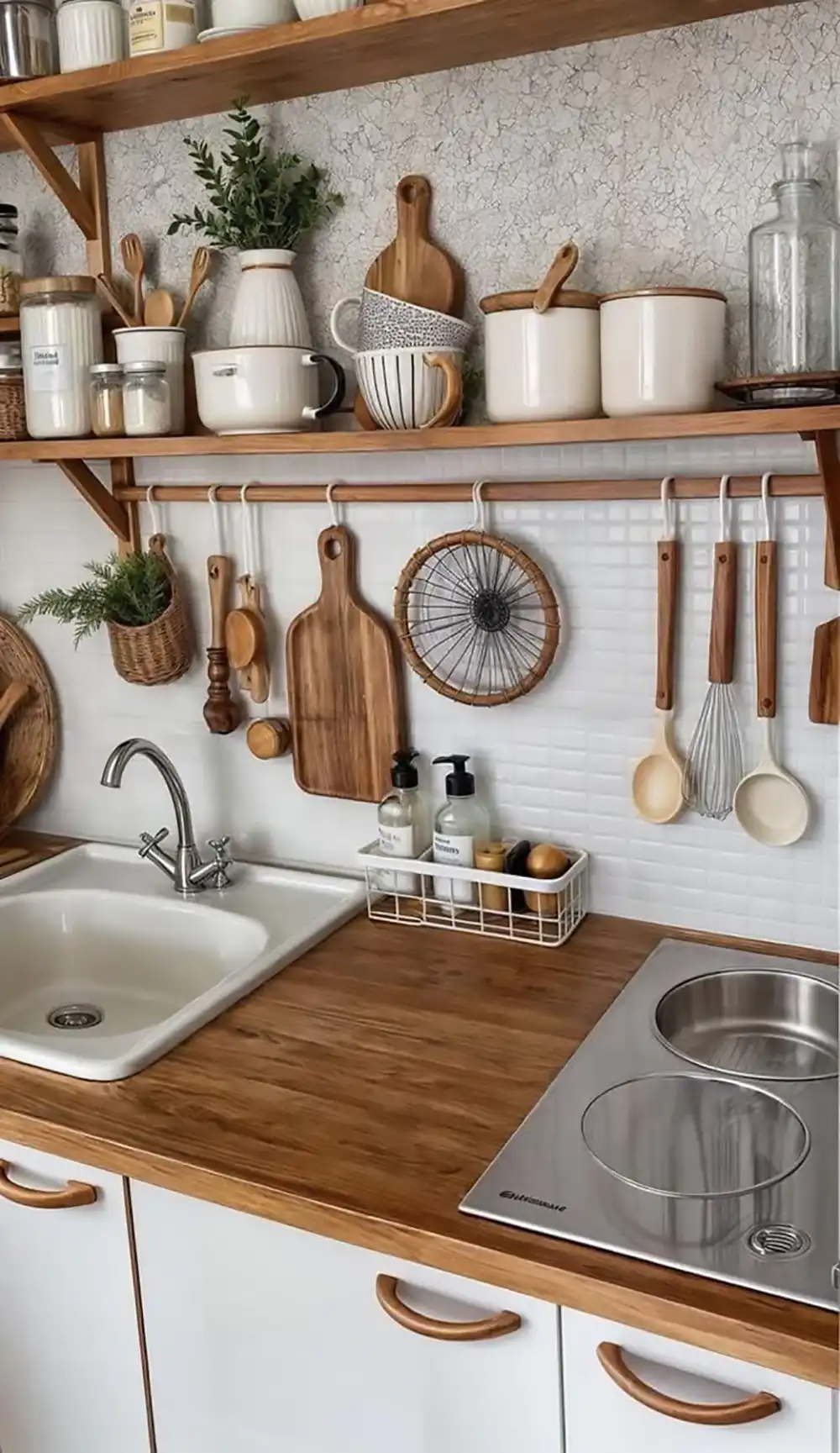 چیدمان روی کابینت آشپزخانه ایرانی