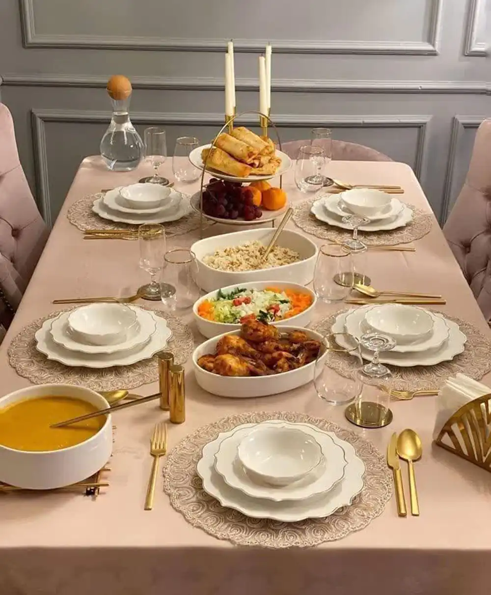 چیدمان میز غذاخوری