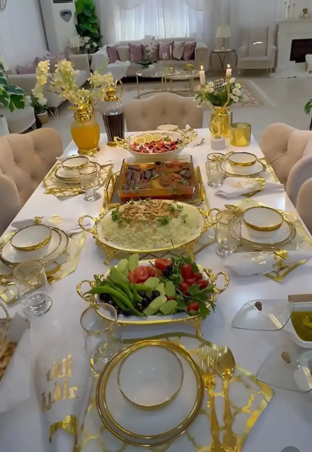 چیدمان میز غذاخوری