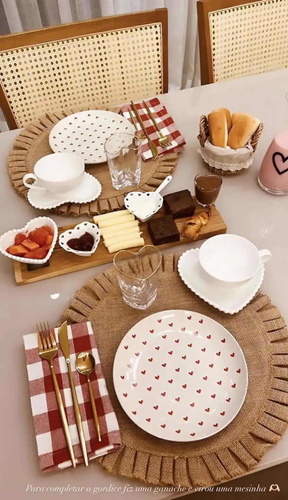 دیزاین صبحانه دونفره