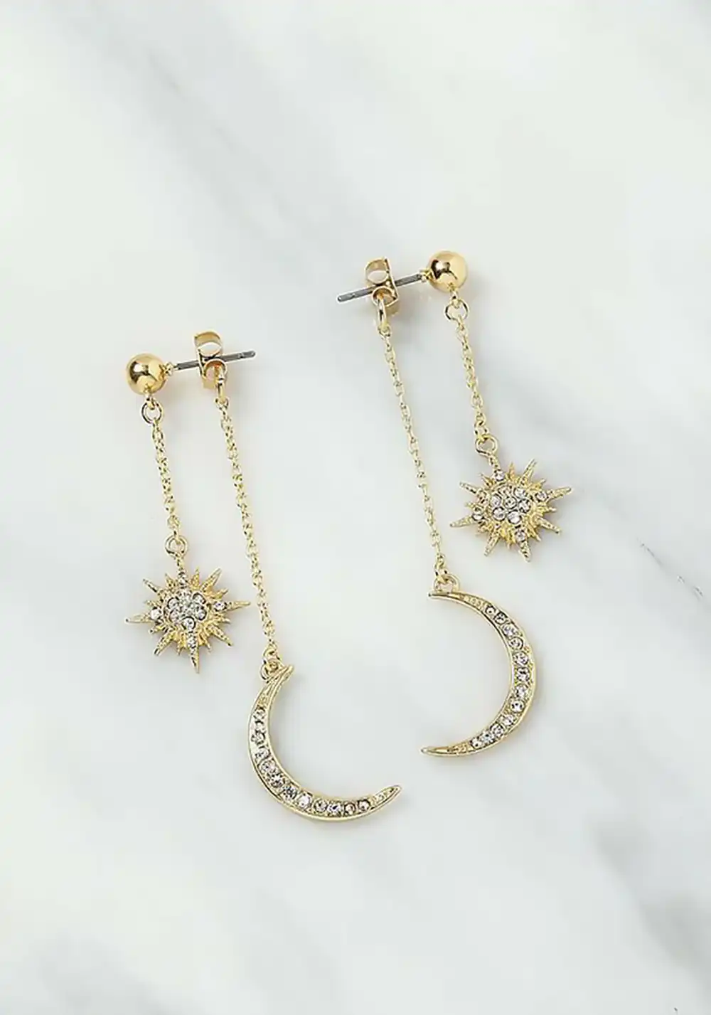 گوشواره ماه و ستاره آویز