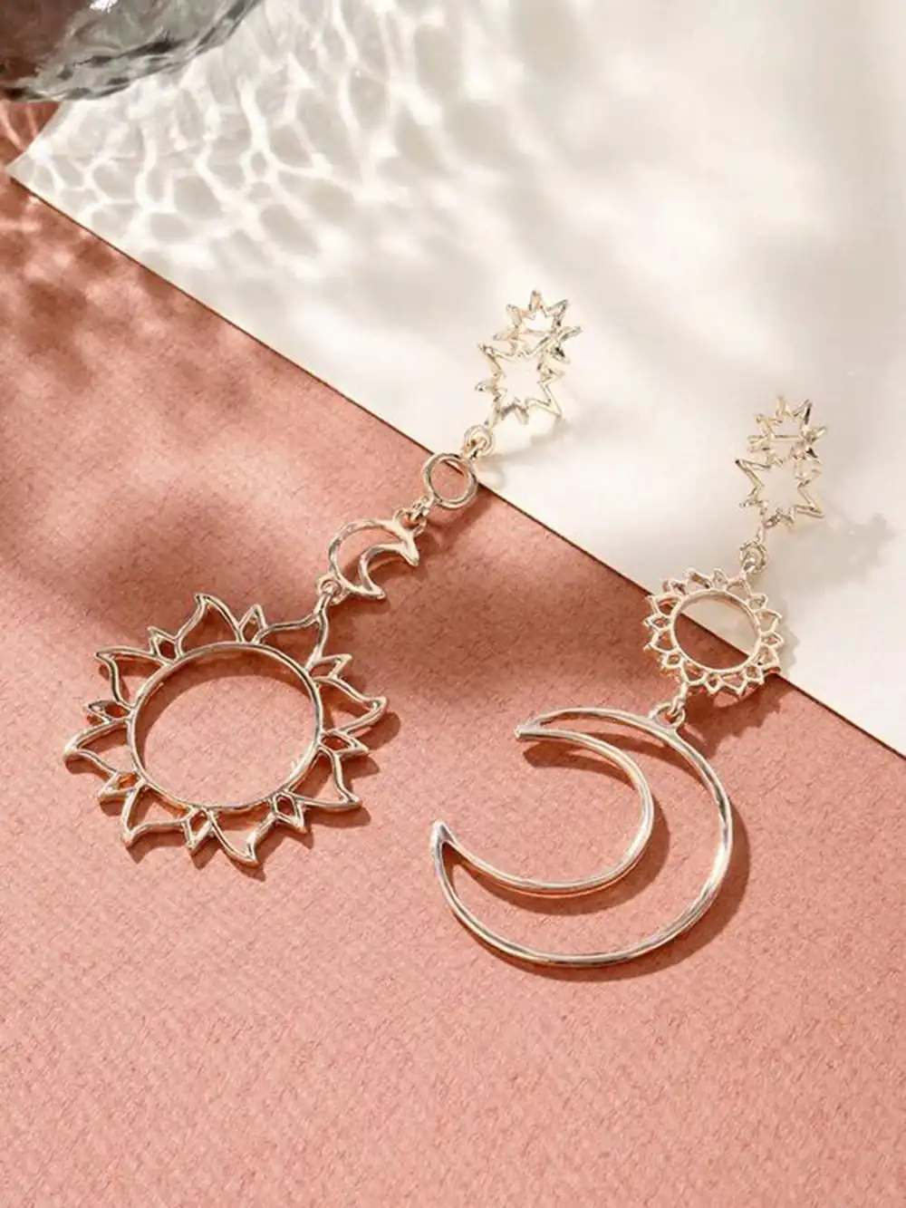 گوشواره ماه و ستاره آویز