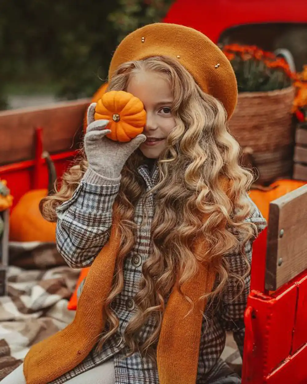 ایده عکاسی پاییزی کودک