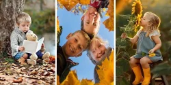 ایده عکاسی پاییزی کودک گلچین فوتوشات های با کیفیت پینترستی