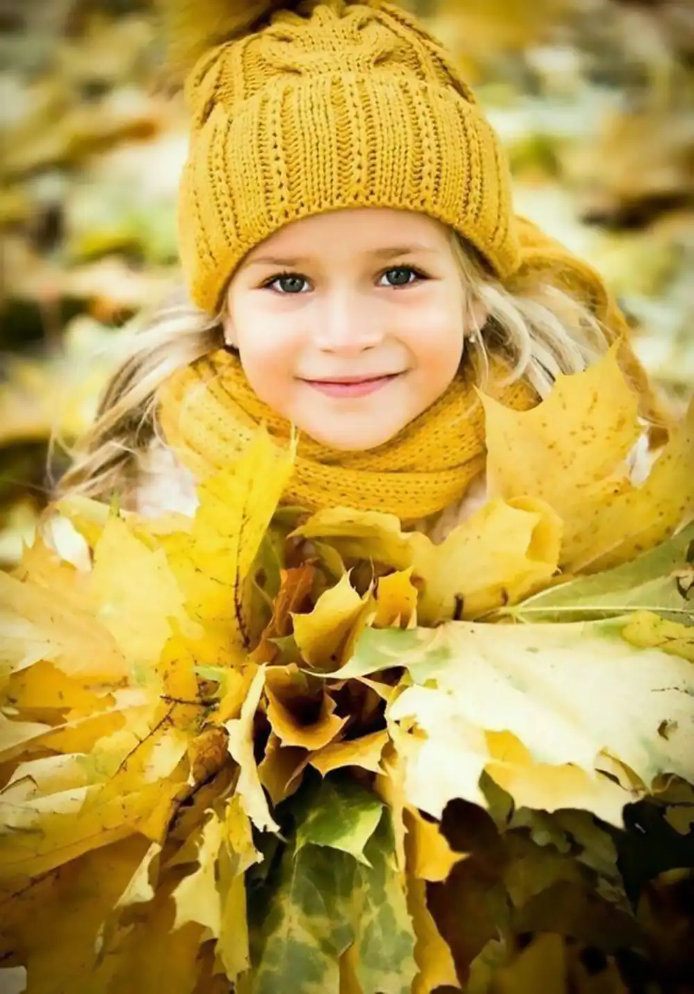 ایده عکاسی پاییزی کودک