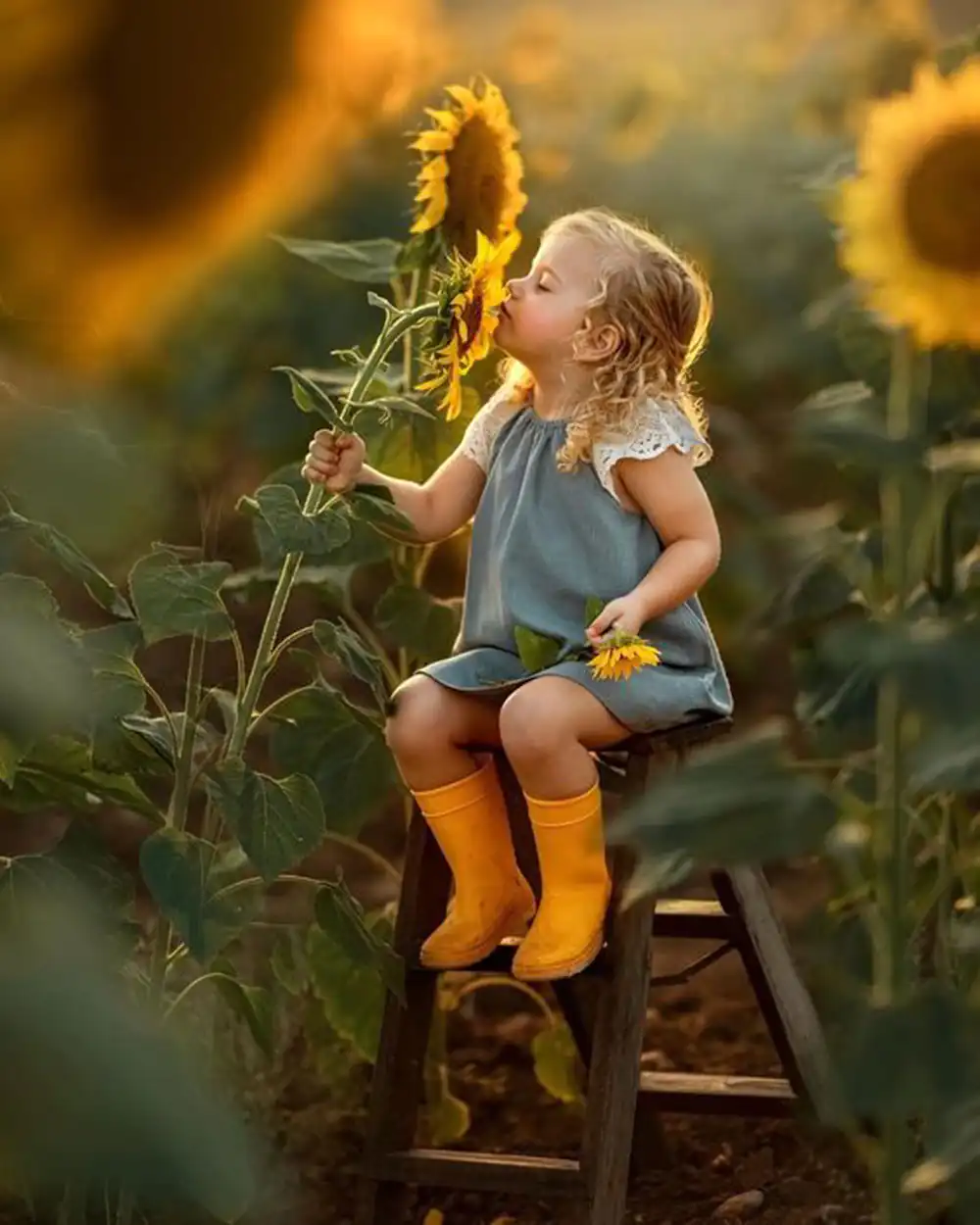 ایده عکاسی پاییزی کودک