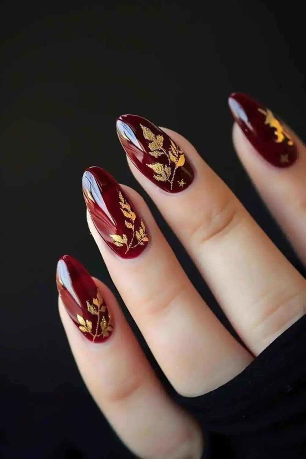 ایده طراحی ناخن پاییزی