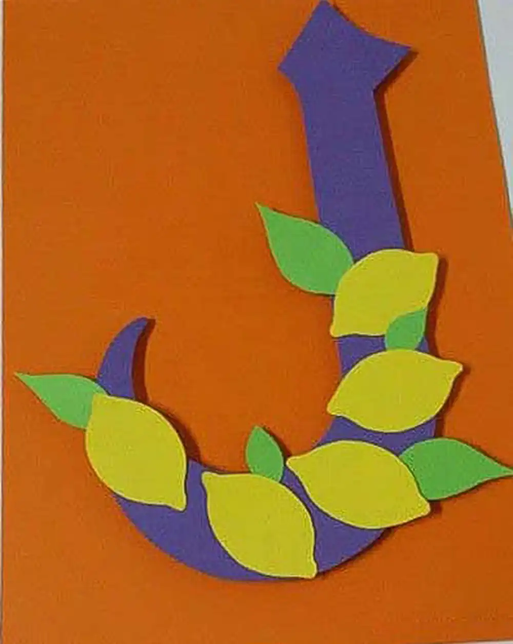کاردستی حروف الفبا با کاغذ رنگی