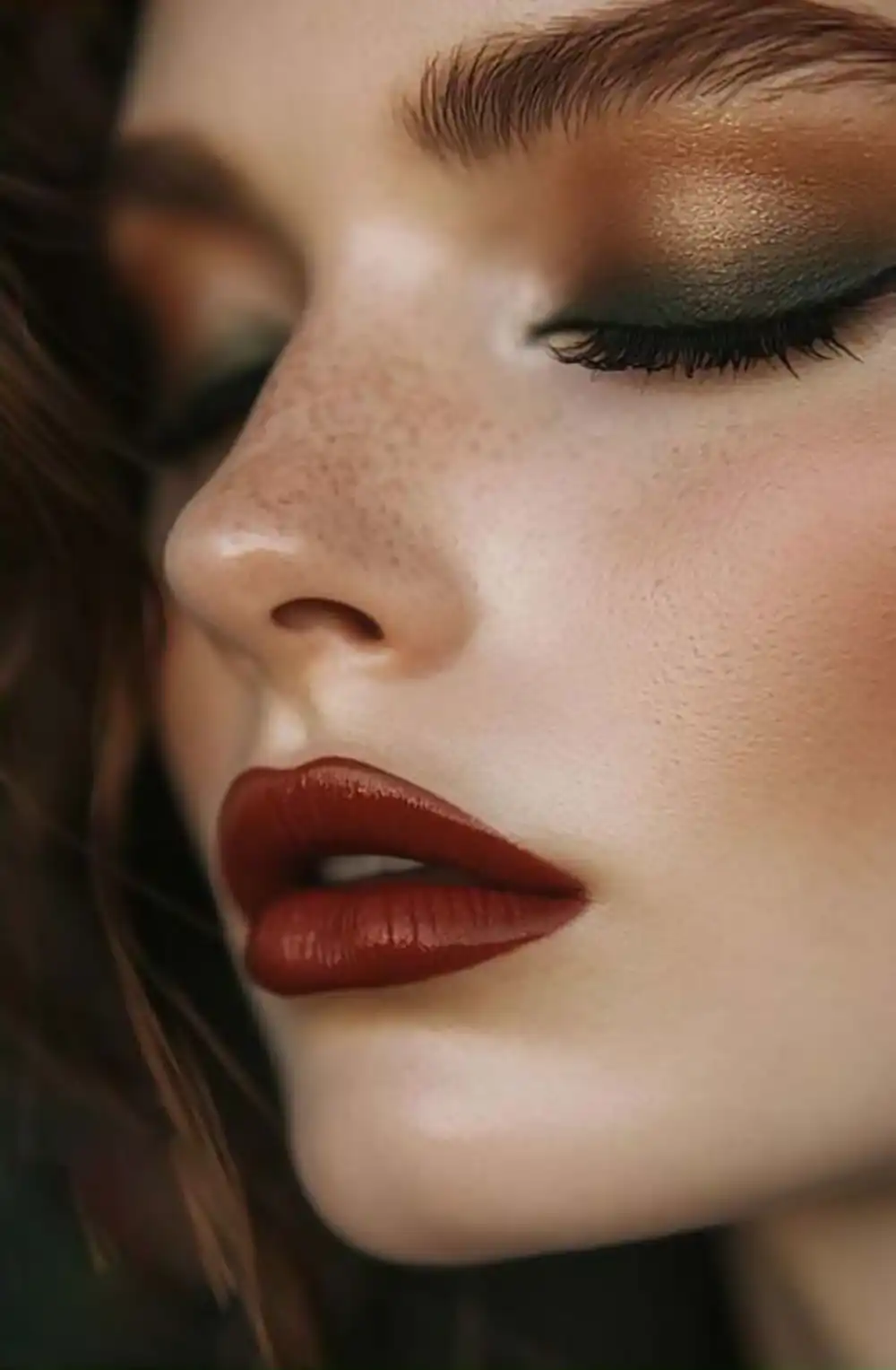 میکاپ پاییزی چشم