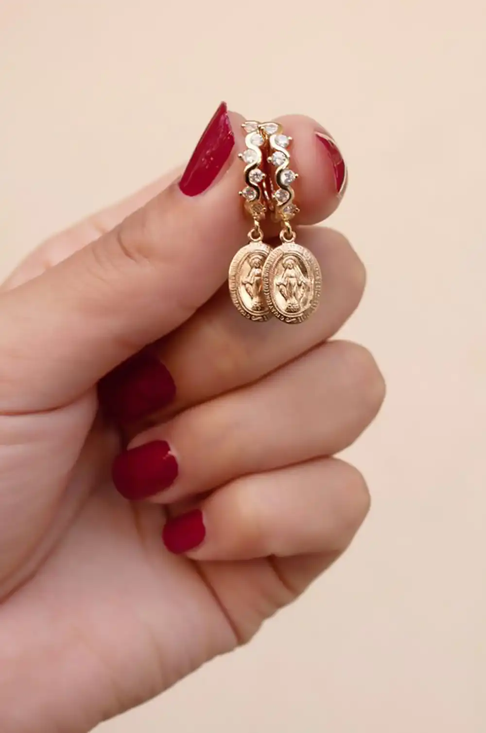 مدل گوشواره پولکی حلقه ای