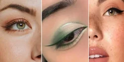 مدل خط چشم دخترانه و ساده از رنگهای نود و ترند با سایه های سِت