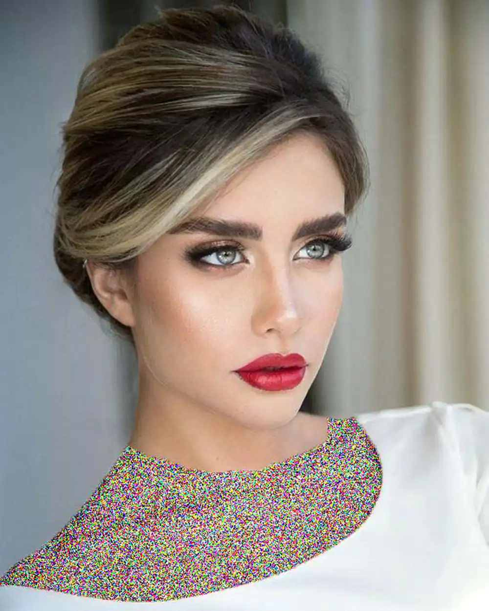 مدل میکاپ و شینیون عروس