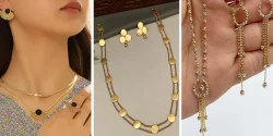 مدل نیم ست طلا ظریف و شیک و ژورنالی برای خانم های خاص پسند