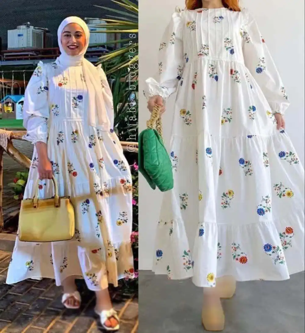 مدل پیراهن خانگی بلند زنانه