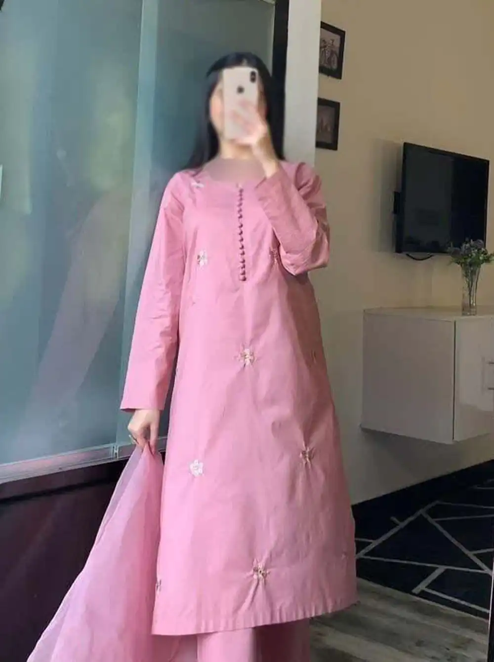 مدل پیراهن خانگی بلند زنانه