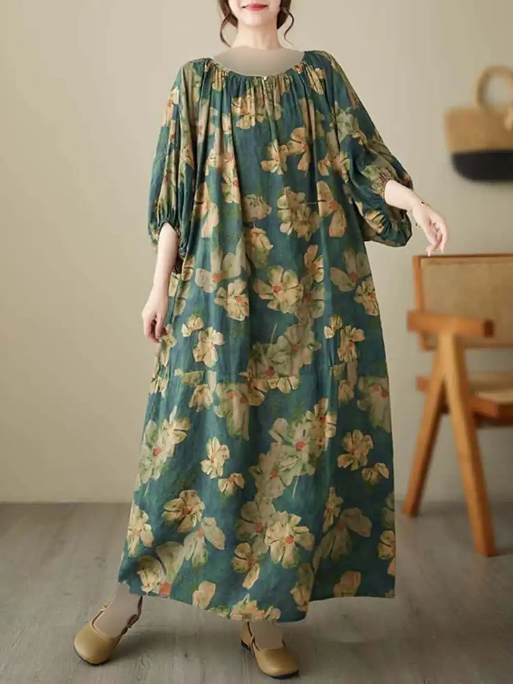 مدل پیراهن خانگی بلند زنانه