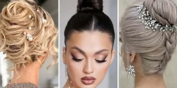 مدل شینیون بالای سر خطی جدید و هالیوودی برای خانم های جذاب