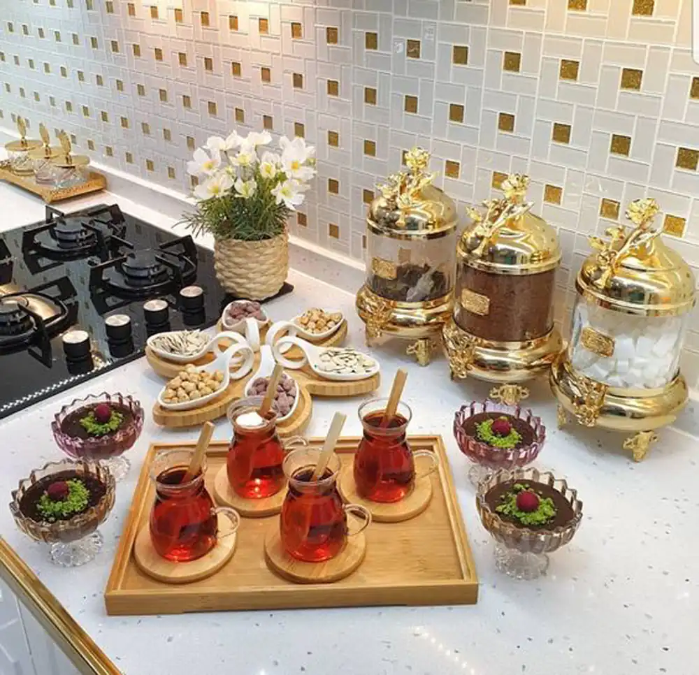 شیک ترین چیدمان آشپزخانه عروس