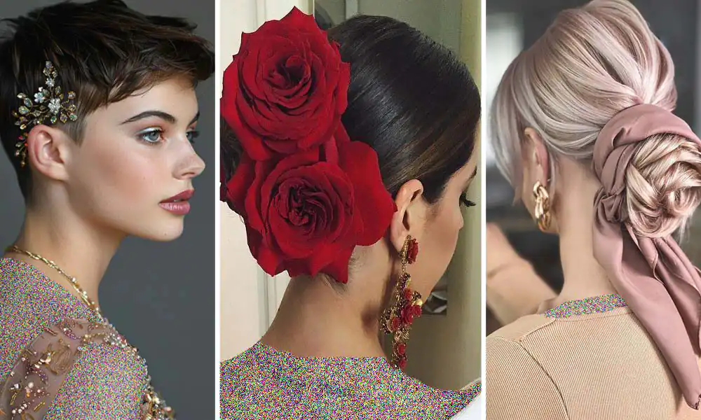 شینیون برای موهای کم پشت جدید،شینیون موی کوتاه و کم پشت در منزل،مدل شینیون موی کوتاه جدید،مدل شینیون اروپایی جدید،شینیون موی کوتاه ساده،شینیون موی کوتاه برای عروسی،مدل شینیون جدید