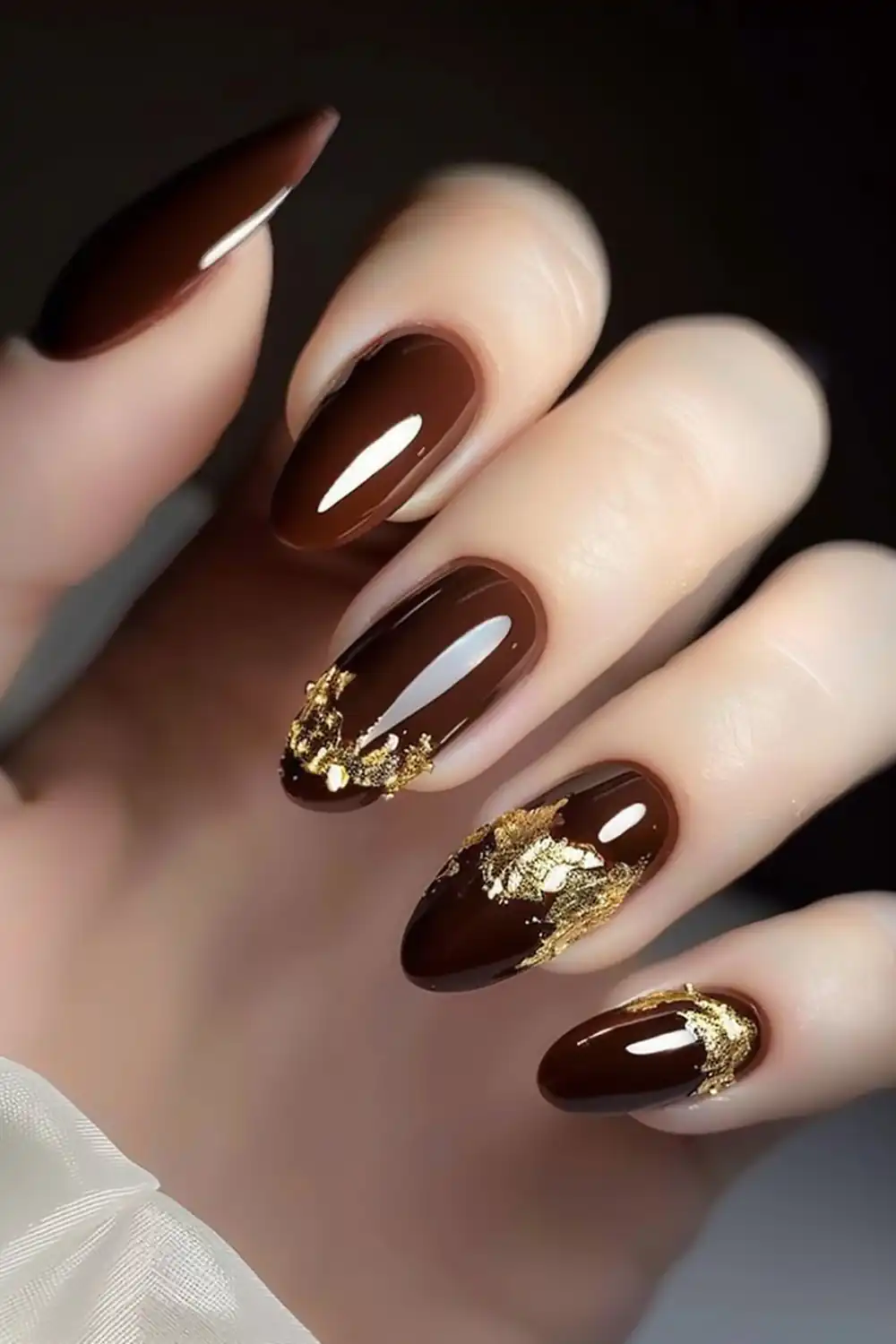 طرح ناخن پاییزی ساده و شیک