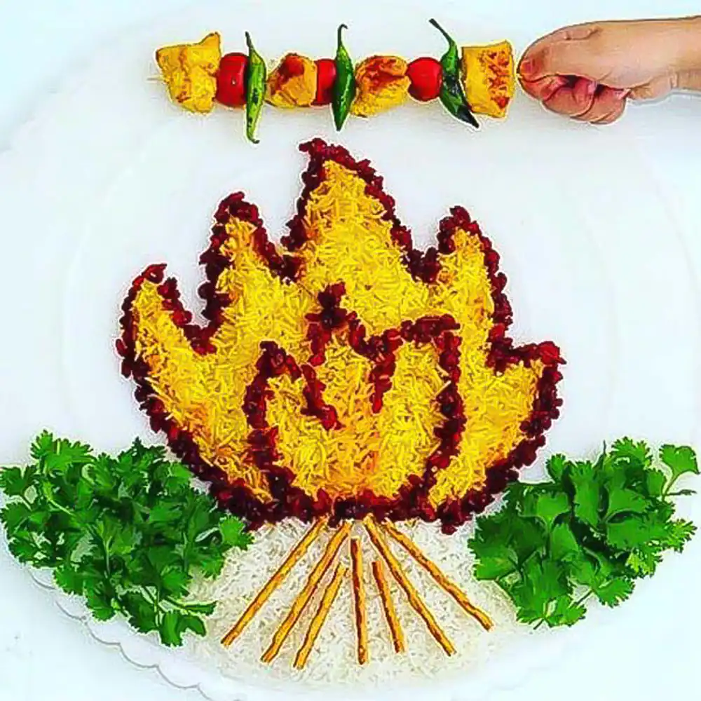 تزیین غذا برای جشنواره غذا