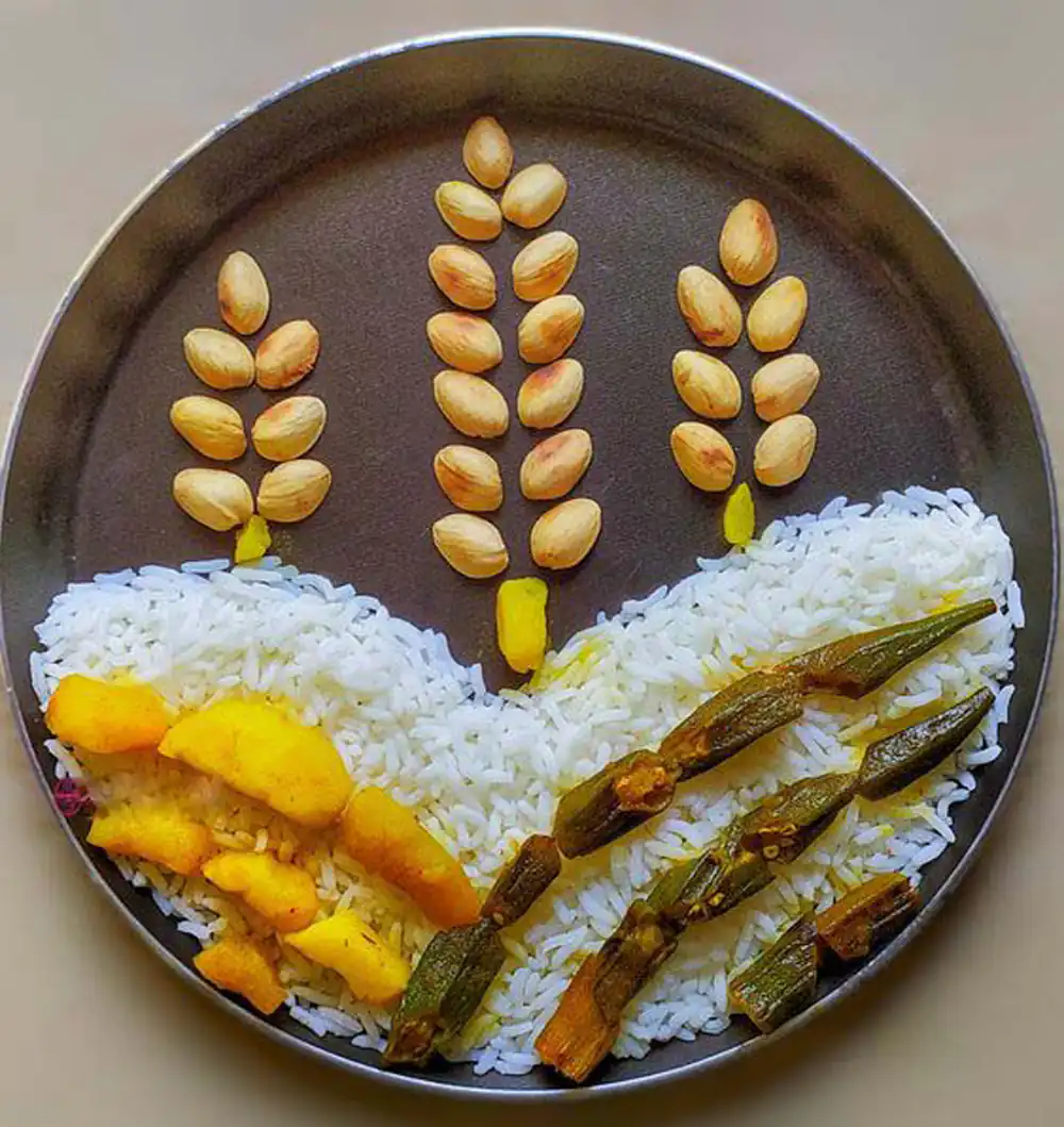 تزیین غذا برای روز جهانی غذا