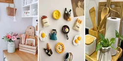 تزیین روی کابینت و یخچال از گلدان و ظروف زینتی تا مگنت های جذاب